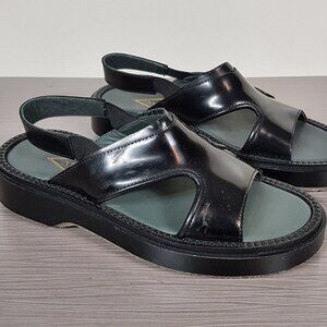 Adieu Paris Slingback Type 43 Sandal Black Leather Womens Size 5 /35